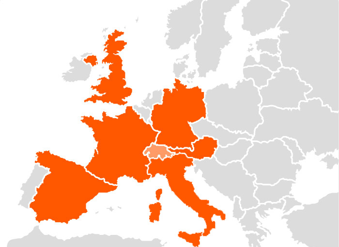 saxoprint.ch Europakarte