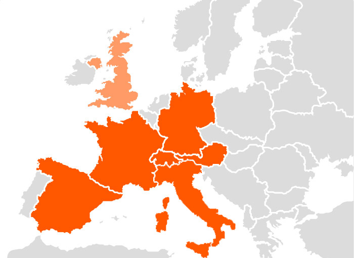 saxoprint.co.uk Europakarte